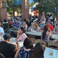 A big crowd was at the Rockin' the Arbor opener Friday night in Lemoore.